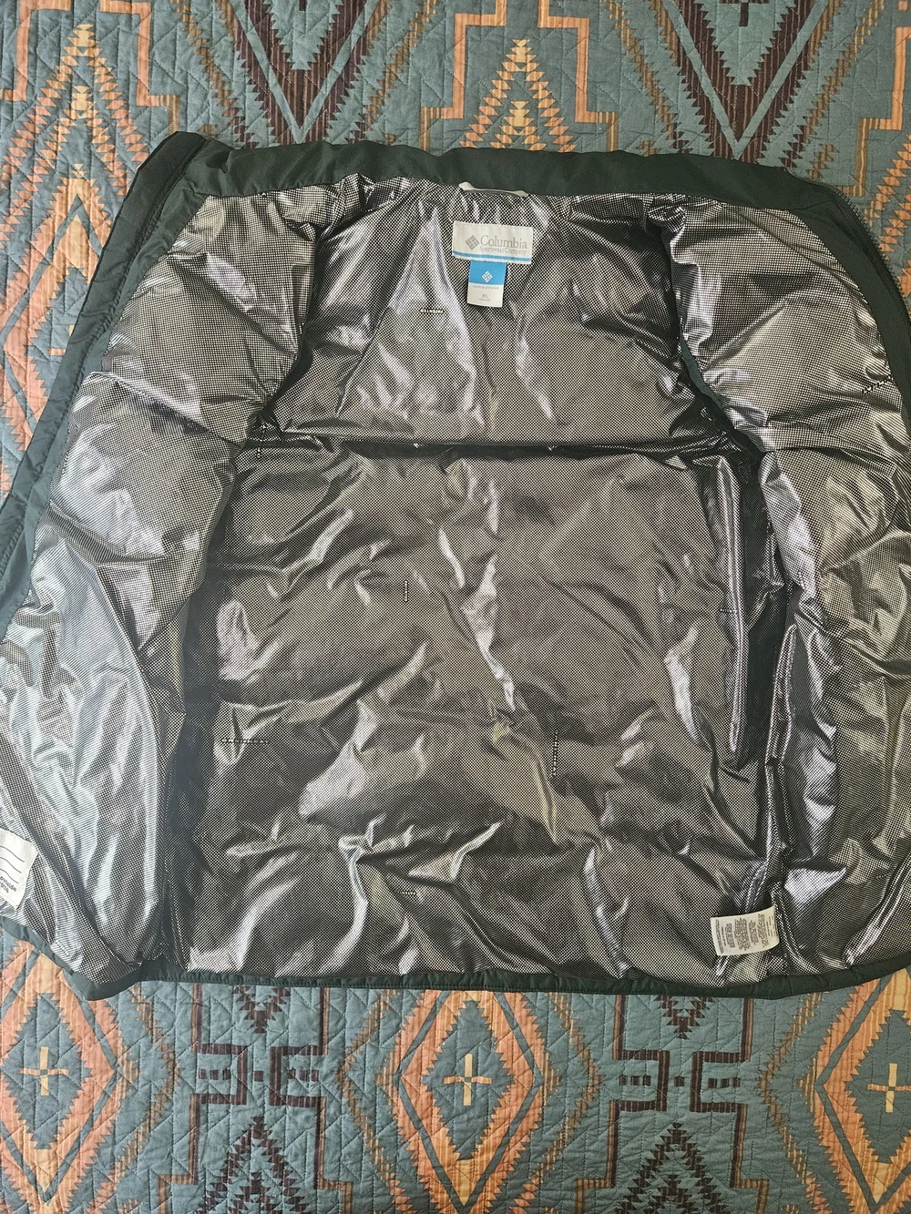 Columbia Kids' Dark Green Puffer Vest With Omni Heat